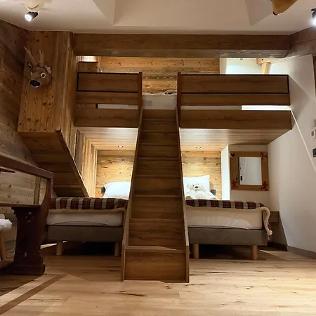 Demi-chalet Moderne 4 + Dortoir, Terrasse, Garage - - Fr-1-459-238 * 라클루자
