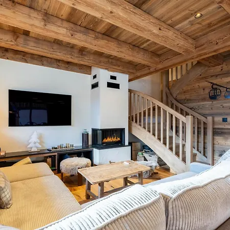 Demi-chalet Moderne 4 + Dortoir, Terrasse, Garage - - Fr-1-459-238