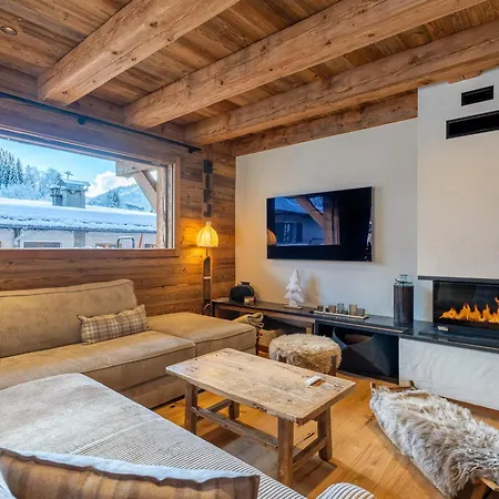 Demi-chalet Moderne 4 + Dortoir, Terrasse, Garage - - Fr-1-459-238 * 라클루자