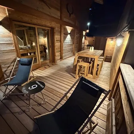 Demi-chalet Moderne 4 + Dortoir, Terrasse, Garage - - Fr-1-459-238 샬레 라클루자